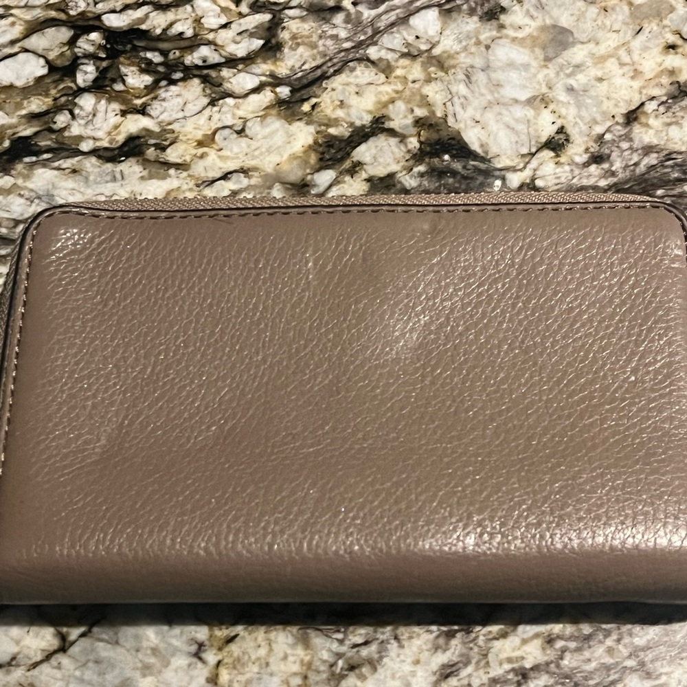 Michael Kors Taupe Leather Wallet - Picture 3 of 11